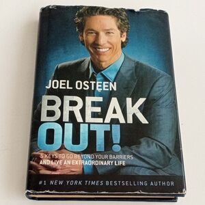 Joel Osteen 'Break Out!' Hardcover Book - Blue Cover